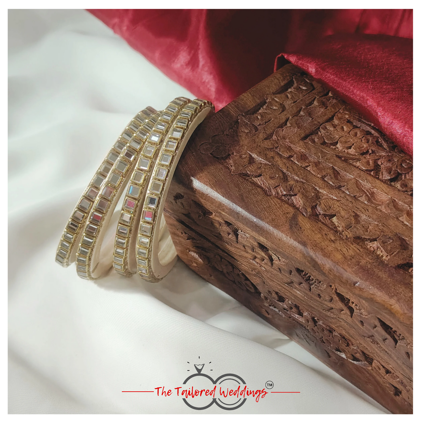 Pure Lac Kundan Bangles