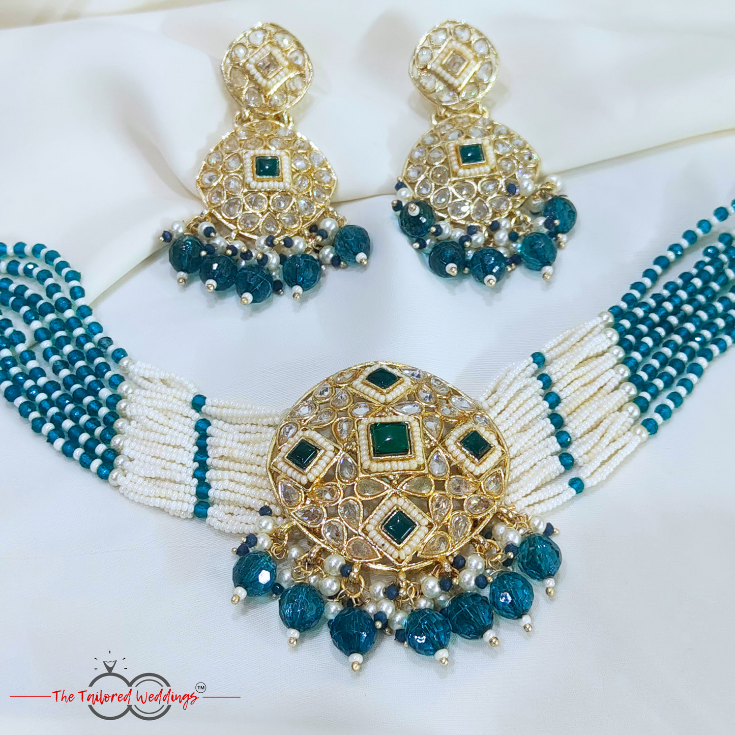 Moti-Kundan Choker Set
