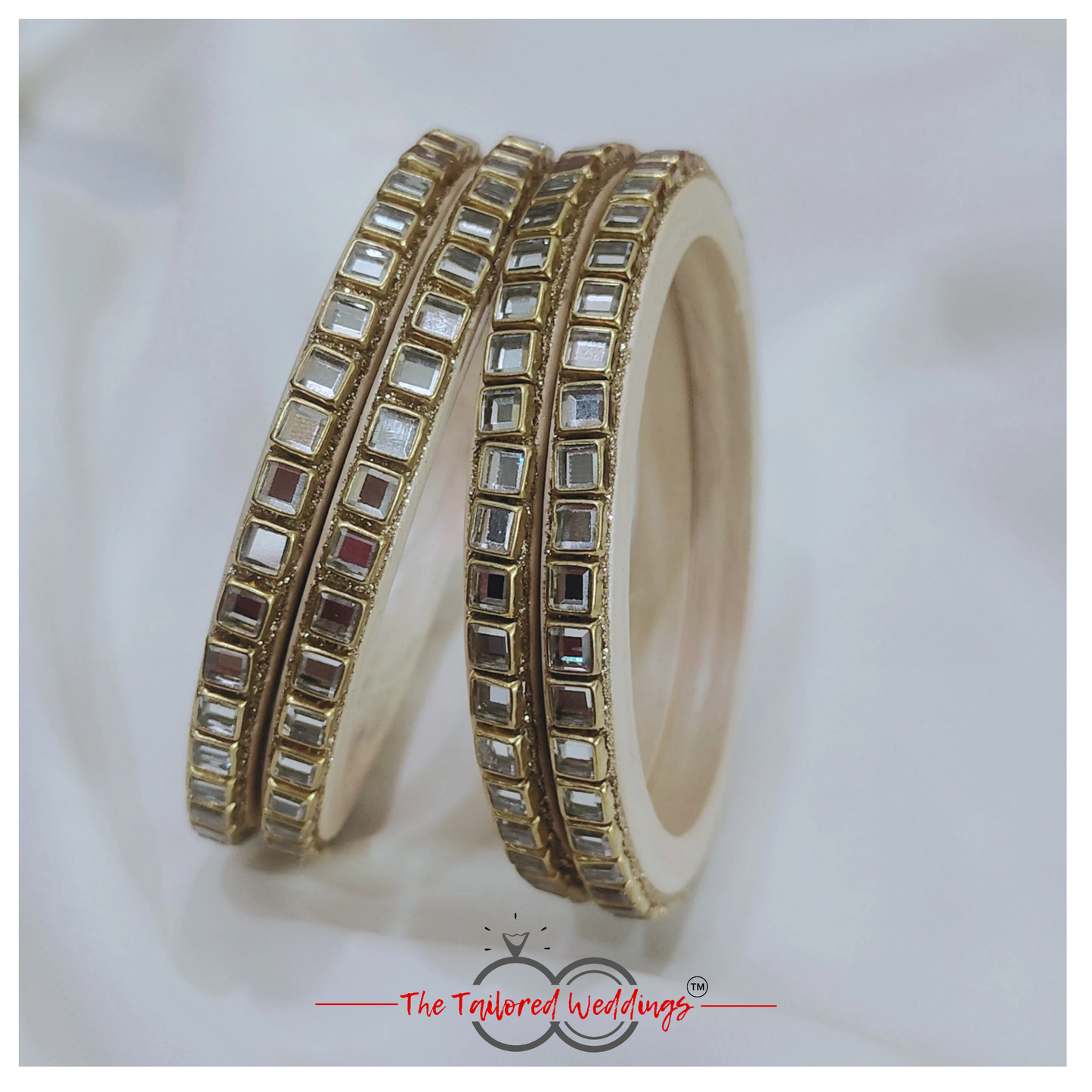 Pure Lac Kundan Bangles