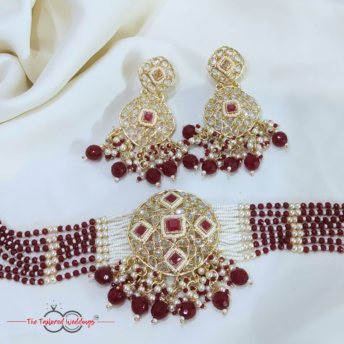 Moti-Kundan Choker Set