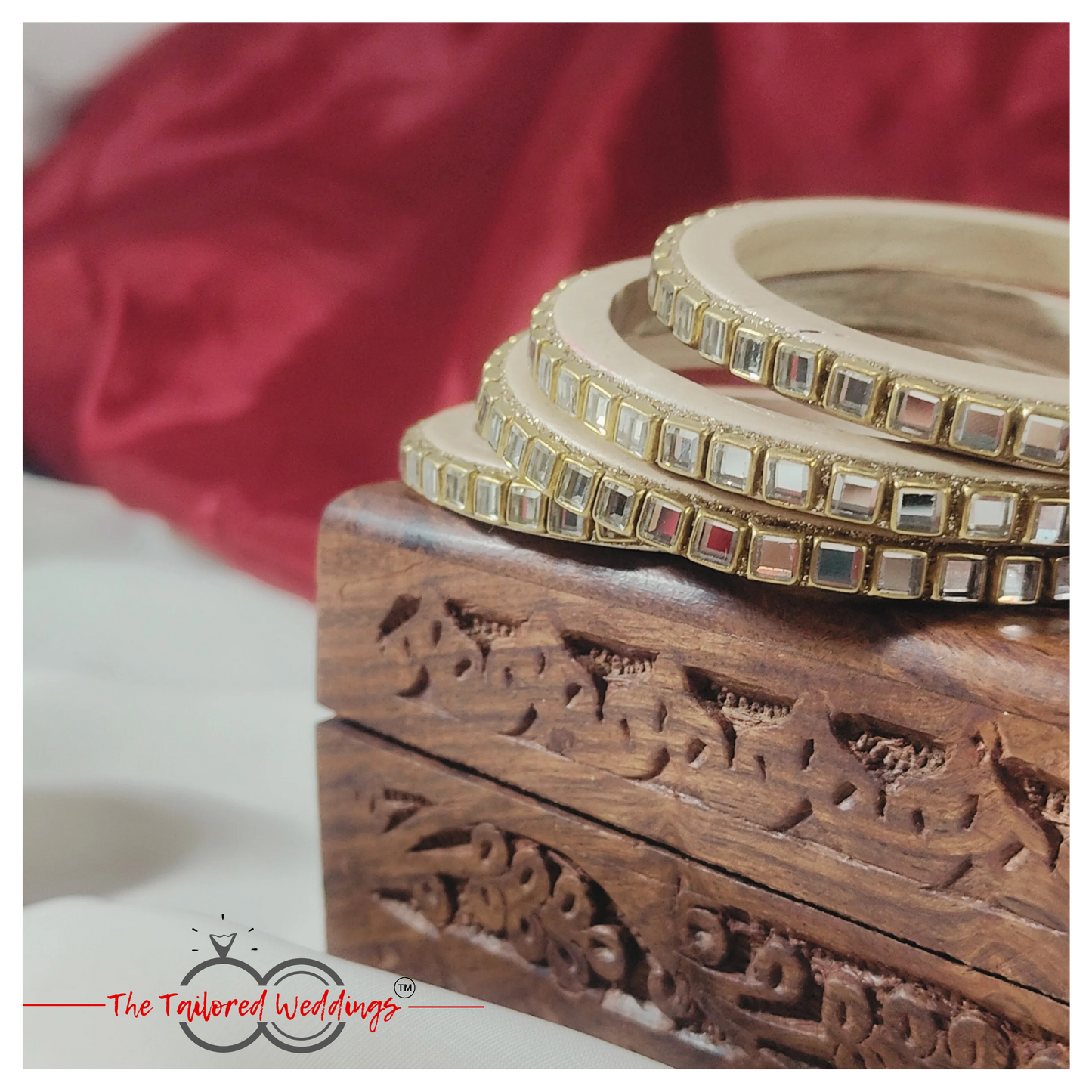 Pure Lac Kundan Bangles