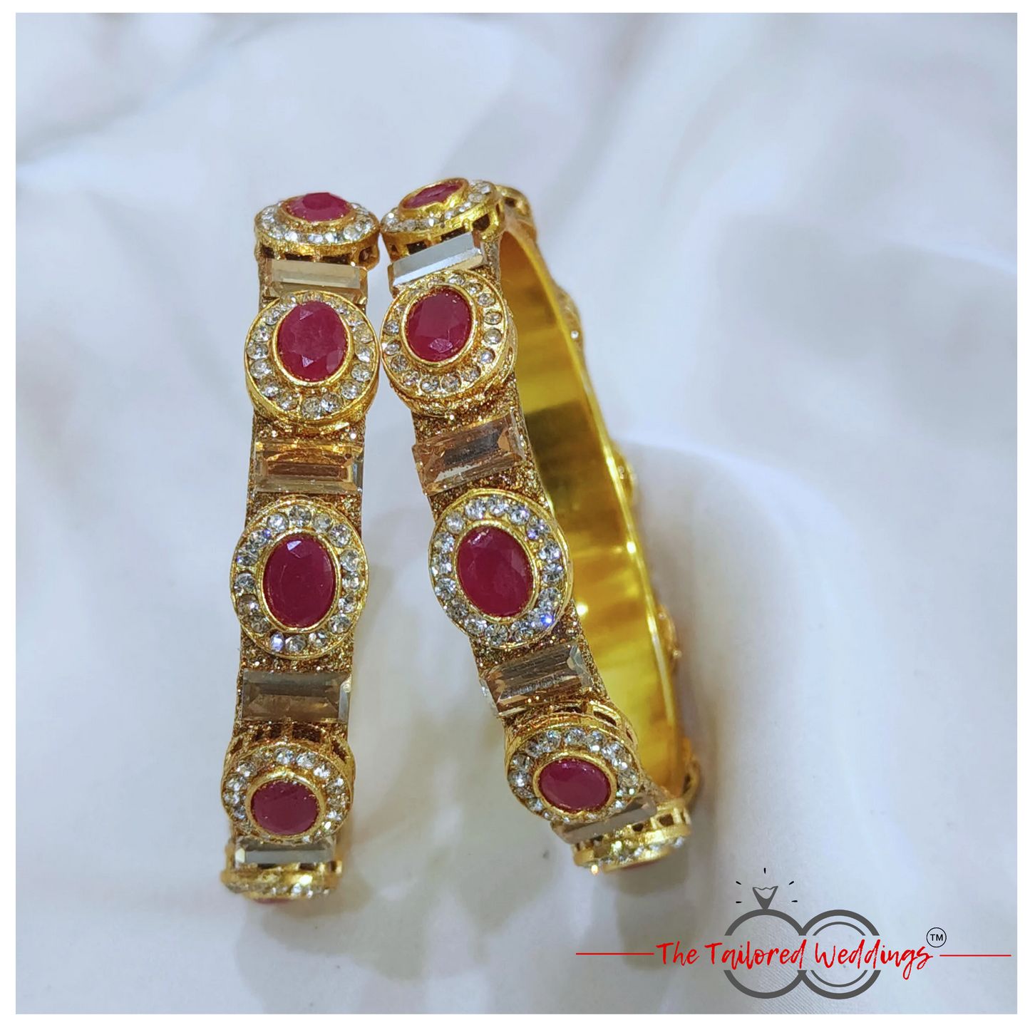 Elegant jadau kangan with rich stonework, perfect for wedding and festive attire
