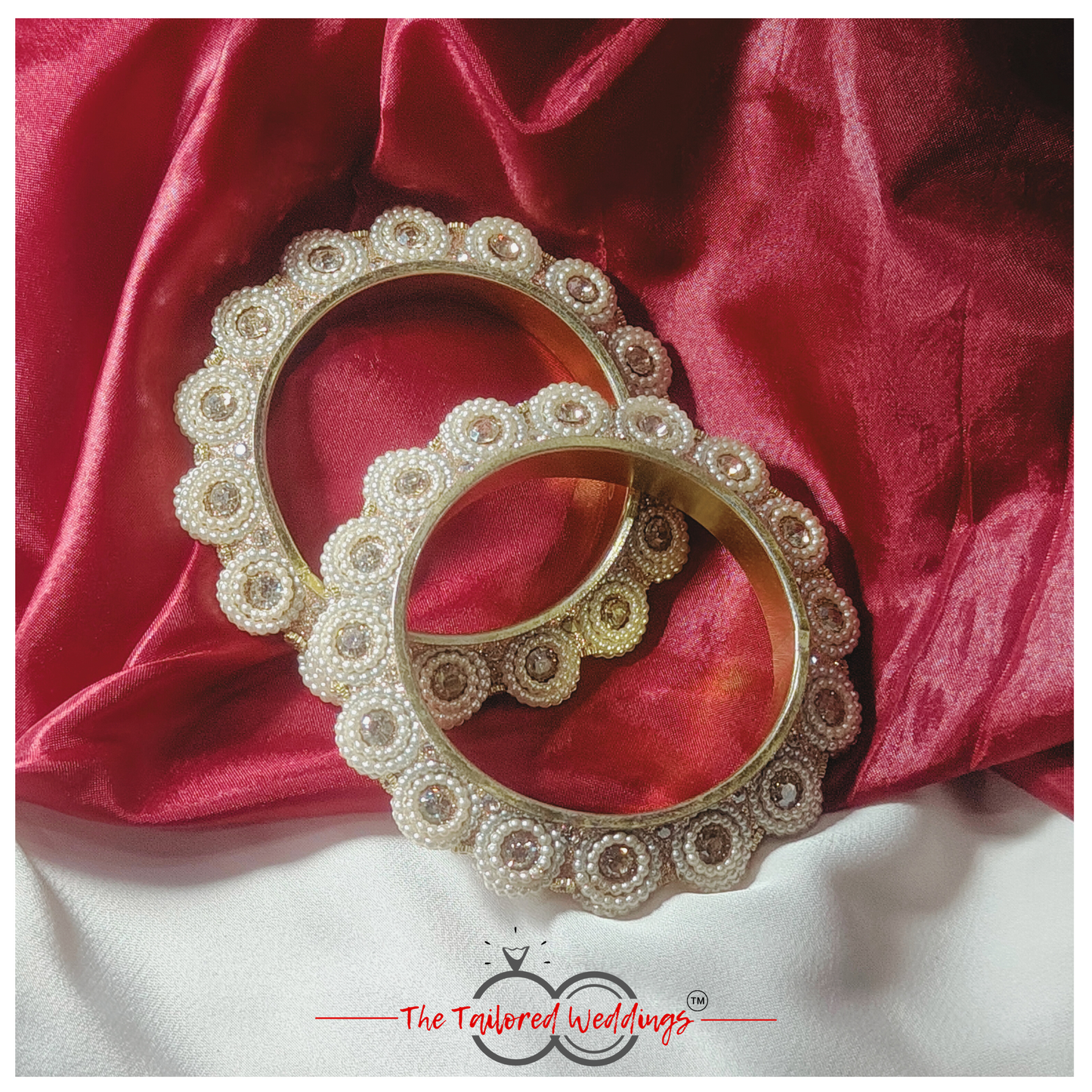 Traditional moti bangri bangles with pearl detailing and intricate design, perfect for festive wear