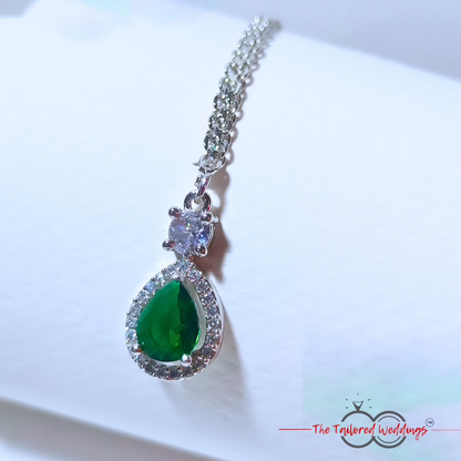 Contemporary statement american diamond jewelry for engagement, partylooks or weddings
