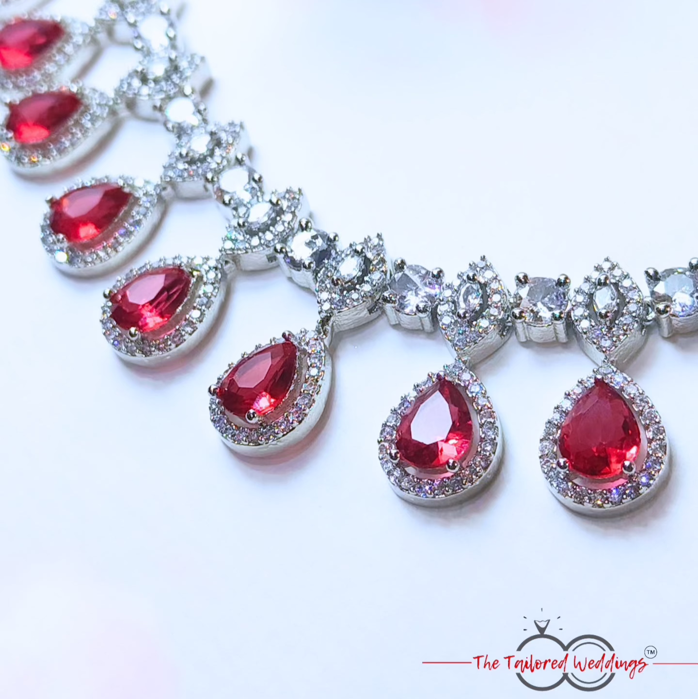 Contemporary statement american diamond jewelry for engagement, partylooks or weddings