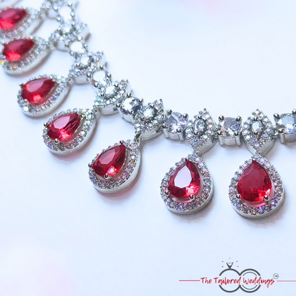 Contemporary statement american diamond jewelry for engagement, partylooks or weddings